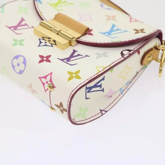 LOUIS VUITTON Monogram Multicolor Heart Breaker Bag White LV Auth - Picture 14 of 16